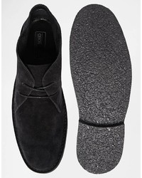 schwarze Chukka-Stiefel aus Wildleder von Asos