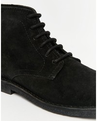 schwarze Chukka-Stiefel aus Wildleder von Asos