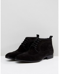 schwarze Chukka-Stiefel aus Wildleder von Asos