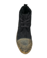 schwarze Chukka-Stiefel aus Wildleder von Rocco P.