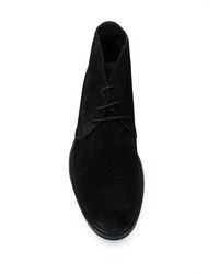 schwarze Chukka-Stiefel aus Wildleder von Tagliatore