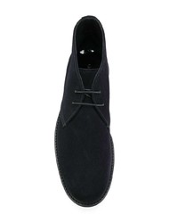 schwarze Chukka-Stiefel aus Wildleder von Giorgio Armani