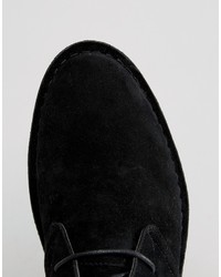 schwarze Chukka-Stiefel aus Wildleder von Asos