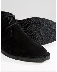 schwarze Chukka-Stiefel aus Wildleder von Asos