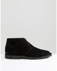 schwarze Chukka-Stiefel aus Wildleder von Asos