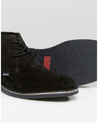 schwarze Chukka-Stiefel aus Wildleder von Lambretta