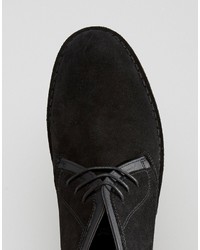 schwarze Chukka-Stiefel aus Wildleder von Asos