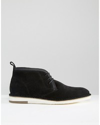 schwarze Chukka-Stiefel aus Wildleder von Asos