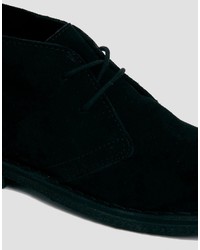 schwarze Chukka-Stiefel aus Wildleder von Asos