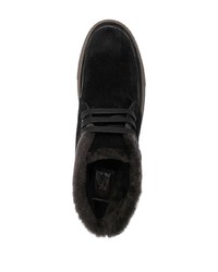 schwarze Chukka-Stiefel aus Wildleder von Brioni