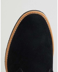 schwarze Chukka-Stiefel aus Wildleder von New Look