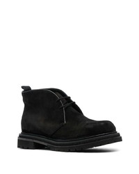 schwarze Chukka-Stiefel aus Wildleder von Fratelli Rossetti