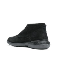 schwarze Chukka-Stiefel aus Wildleder von Tod's