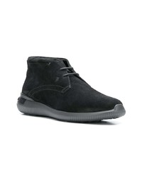 schwarze Chukka-Stiefel aus Wildleder von Tod's