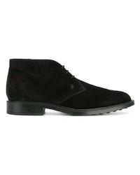 schwarze Chukka-Stiefel aus Wildleder von Tod's