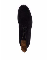 schwarze Chukka-Stiefel aus Wildleder von Doucal's