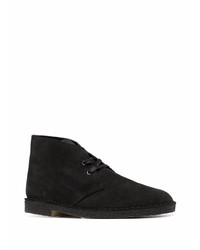 schwarze Chukka-Stiefel aus Wildleder von Clarks Originals