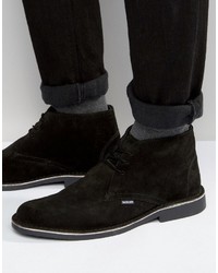 schwarze Chukka-Stiefel aus Wildleder von Lambretta