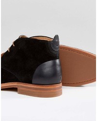 schwarze Chukka-Stiefel aus Wildleder von H By Hudson