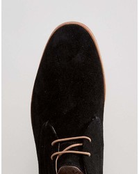 schwarze Chukka-Stiefel aus Wildleder von H By Hudson