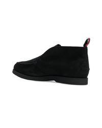 schwarze Chukka-Stiefel aus Wildleder von Kiton