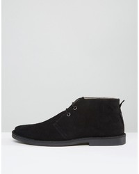 schwarze Chukka-Stiefel aus Wildleder von Ben Sherman