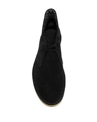 schwarze Chukka-Stiefel aus Wildleder von Saint Laurent