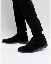 schwarze Chukka-Stiefel aus Wildleder von Pier 1 Imports