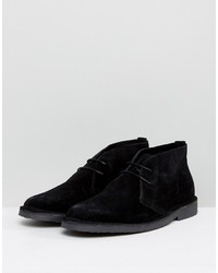 schwarze Chukka-Stiefel aus Wildleder von Pier 1 Imports