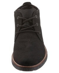 schwarze Chukka-Stiefel aus Wildleder von Rieker