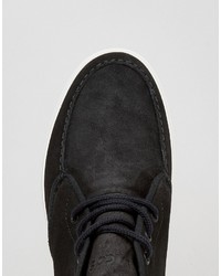 schwarze Chukka-Stiefel aus Wildleder von Lacoste