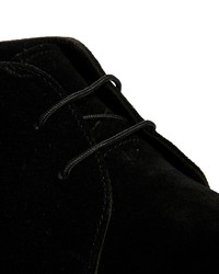 schwarze Chukka-Stiefel aus Wildleder von Frank Wright