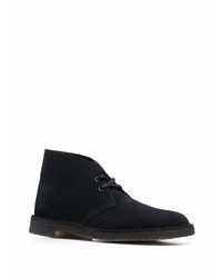 schwarze Chukka-Stiefel aus Wildleder von Clarks Originals