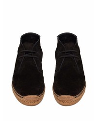 schwarze Chukka-Stiefel aus Wildleder von Saint Laurent