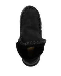 schwarze Chukka-Stiefel aus Wildleder von Mou