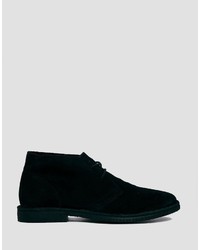 schwarze Chukka-Stiefel aus Wildleder von Asos