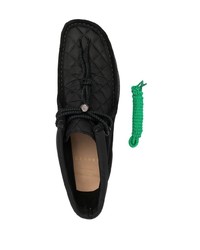 schwarze Chukka-Stiefel aus Wildleder von Moncler