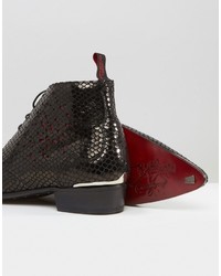 schwarze Chukka-Stiefel von Jeffery West