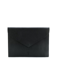 schwarze Clutch Handtasche von AMI Alexandre Mattiussi