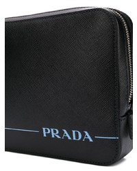 schwarze Clutch Handtasche von Prada