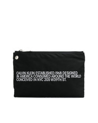 schwarze Clutch Handtasche von Calvin Klein 205W39nyc