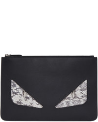 schwarze Clutch Handtasche von Fendi