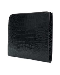 schwarze Clutch Handtasche von Alexander McQueen