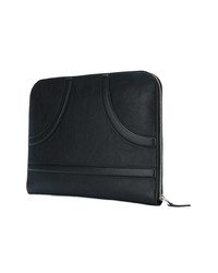 schwarze Clutch Handtasche von Alexander McQueen