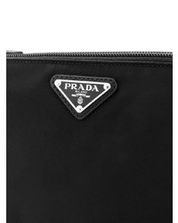 schwarze Clutch Handtasche von Prada