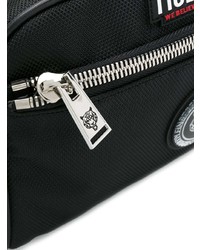 schwarze Clutch Handtasche von Plein Sport