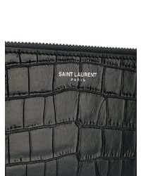 schwarze Clutch Handtasche von Saint Laurent