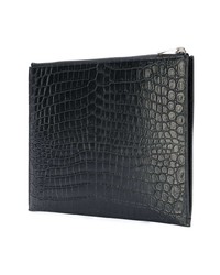 schwarze Clutch Handtasche von Saint Laurent