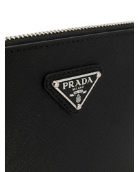 schwarze Clutch Handtasche von Prada