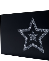 schwarze Clutch mit Sternenmuster von Stella McCartney